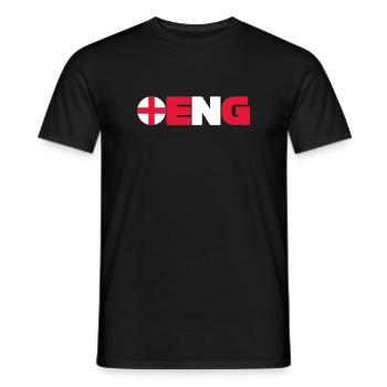 Angleterre - T-shirt homme - noir - Devant - AI Model Male 178 light (178cm)