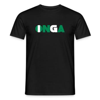 Nigeria - Men's T-Shirt - black - Front - AI Model Male 178 light (178cm)