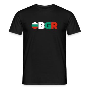 Bulgaria - Men's T-Shirt - black - Front - AI Model Male 178 light (178cm)