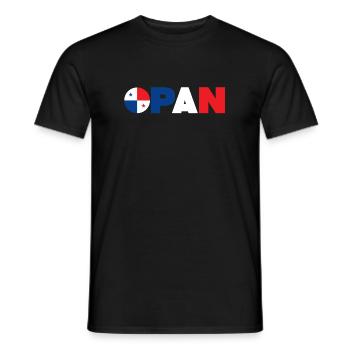 Panama - T-shirt homme - noir - Devant - AI Model Male 178 light (178cm)