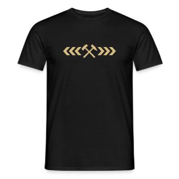SCHLÄGEL EISEN PFEILE - Männer T-Shirt - Schwarz - Vorne - AI Model Male 178 light (178cm)