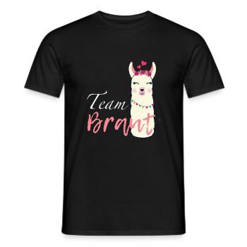 Team Braut Alpaka Verlobung Junggesellinenabschied - Männer T-Shirt - Schwarz - Vorne - AI Model Male 178 light (178cm)