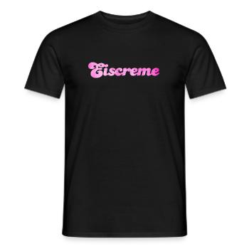 Eiscreme pink Erdbeereis Eis Fan Sommerzeit Urlaub - Männer T-Shirt - Schwarz - Vorne - AI Model Male 178 light (178cm)