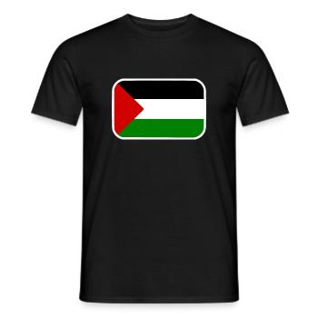 Free palestine - T-shirt homme - noir - Devant - AI Model Male 178 light (178cm)