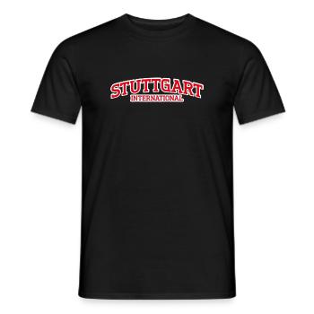 Stuttgart International - Männer T-Shirt - Schwarz - Vorne - AI Model Male 178 light (178cm)