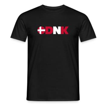 Danemark - T-shirt homme - noir - Devant - AI Model Male 178 light (178cm)