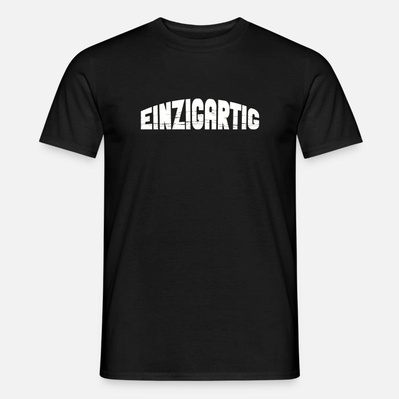 einzigartig - Männer T-Shirt - Schwarz