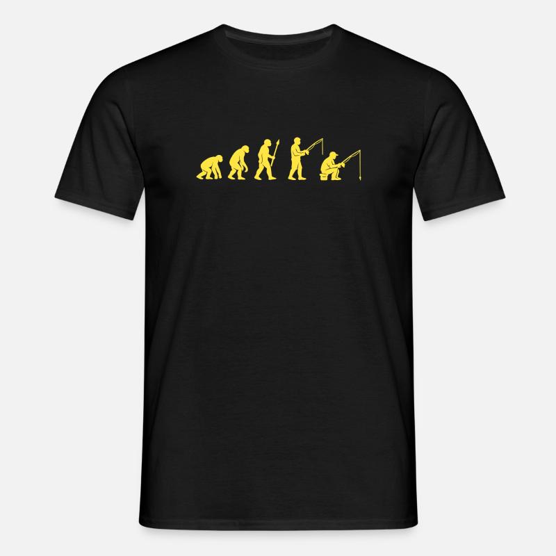 Fishing Evolution Path Design - Men's T-Shirt - black