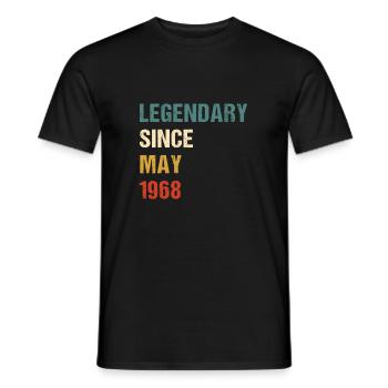 LEGENDARY SINCE MAY 1968 - Männer T-Shirt - Schwarz - Vorne - AI Model Male 178 light (178cm)