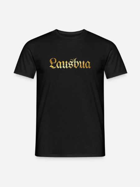 Lausbua (Goldgelb) Lausbube - Männer T-Shirt - Schwarz