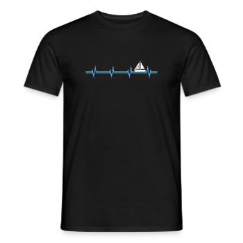 Voilier Catamaran Propriétaire Skipper - T-shirt homme - noir - Devant - AI Model Male 178 light (178cm)