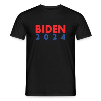 Joe biden 2024 - T-shirt homme - noir - Devant - AI Model Male 178 light (178cm)