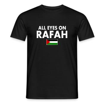 all eyes on rafah - T-shirt homme - noir - Devant - AI Model Male 178 light (178cm)