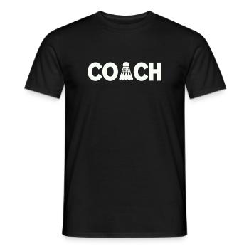 Entraîneur de badminton - T-shirt homme - noir - Devant - AI Model Male 178 light (178cm)