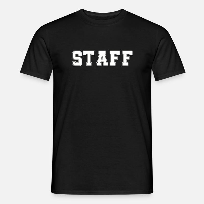 staff - Männer T-Shirt - Schwarz