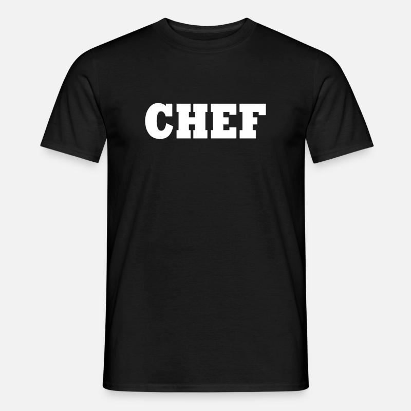 Chef - Männer T-Shirt - Schwarz