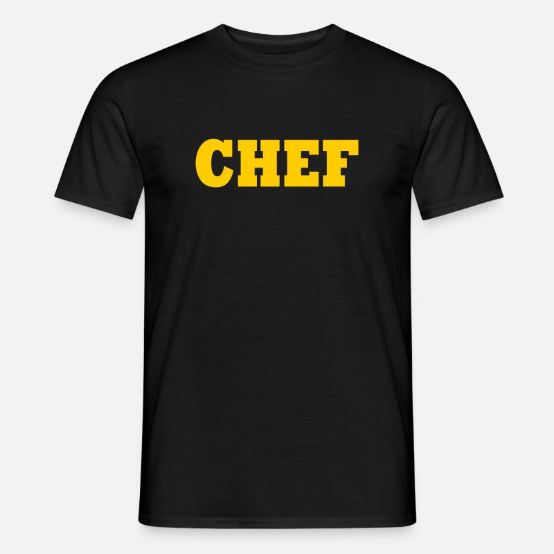Chef - Männer T-Shirt - Schwarz