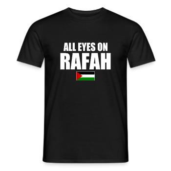 all eyes on rafah - T-shirt homme - noir - Devant - AI Model Male 178 light (178cm)