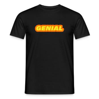 INGÉNIEUX - T-shirt homme - noir - Devant - AI Model Male 178 light (178cm)