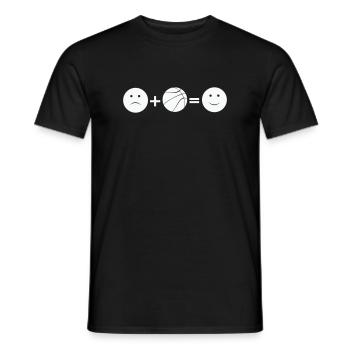 Basketball Love - Männer T-Shirt - Schwarz - Vorne - AI Model Male 178 light (178cm)