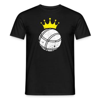 Boule ball - Men's T-Shirt - black - Front - AI Model Male 178 light (178cm)
