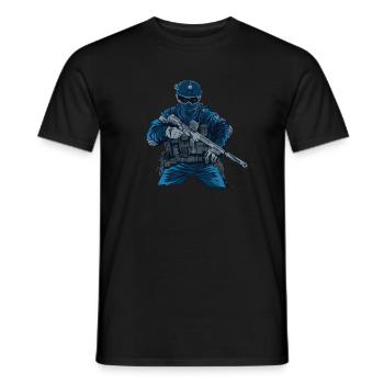 Spezialkräfte Taktische Waffen Streitkräfte - Männer T-Shirt - Schwarz - Vorne - AI Model Male 178 light (178cm)