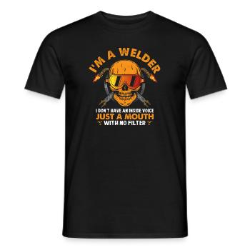 I am a welder I have not only one - Men's T-Shirt - black - Front - AI Model Male 178 light (178cm)
