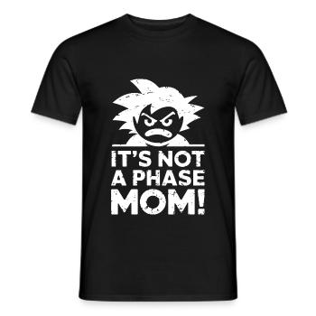Ce n’est pas une phase maman ! Emo Goth Alternative - T-shirt homme - noir - Devant - AI Model Male 178 light (178cm)