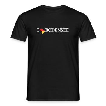 I love Bodensee Deutschland - Männer T-Shirt - Schwarz - Vorne - AI Model Male 178 light (178cm)