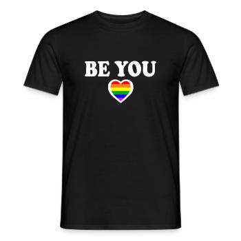 Be you - T-shirt homme - noir - Devant - AI Model Male 178 light (178cm)