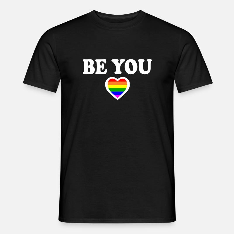 Be you - Männer T-Shirt - Schwarz
