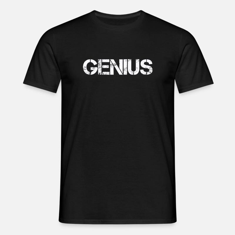 GENIUS - Männer T-Shirt - Schwarz