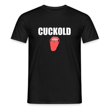 Cuckold - T-shirt homme - noir - Devant - AI Model Male 178 light (178cm)