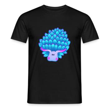 Limace feuille, Escargot de mer bleu - T-shirt homme - noir - Devant - AI Model Male 178 light (178cm)