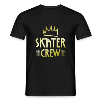 Skater Crew - Männer T-Shirt - Schwarz - Vorne - AI Model Male 178 light (178cm)