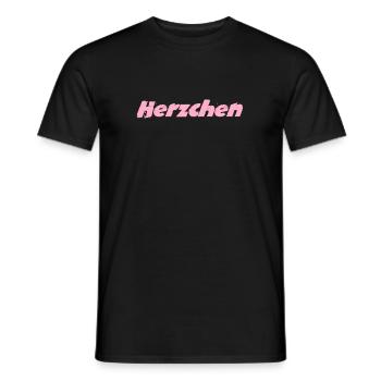 Herzchen Verspieltes Herz-Design in Pastellfarben - Männer T-Shirt - Schwarz - Vorne - AI Model Male 178 light (178cm)