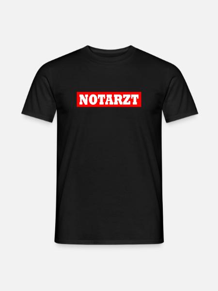 Notarzt - Männer T-Shirt - Schwarz