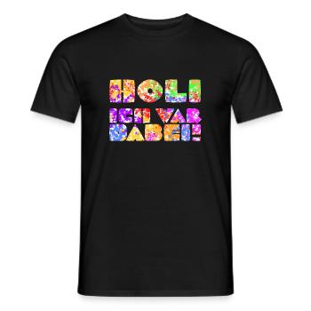 ich war dabei! Holi auf schwarz - Männer T-Shirt - Schwarz - Vorne - AI Model Male 178 light (178cm)
