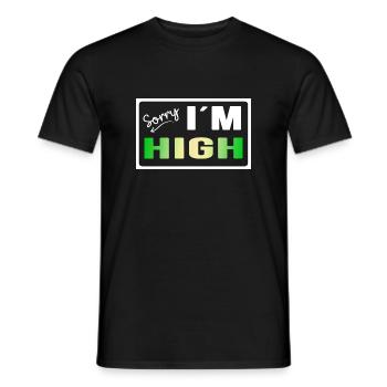 high legal chill-time party zone Rastafari - Men's T-Shirt - black - Front - AI Model Male 178 light (178cm)