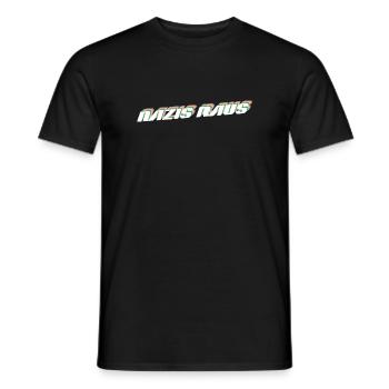 Nazis Out | Retro Political Design - Men's T-Shirt - black - Front - AI Model Male 178 light (178cm)