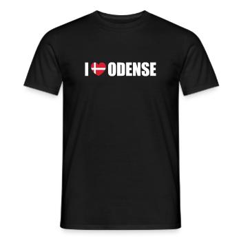 J’adore Odense Danemark - T-shirt homme - noir - Devant - AI Model Male 178 light (178cm)