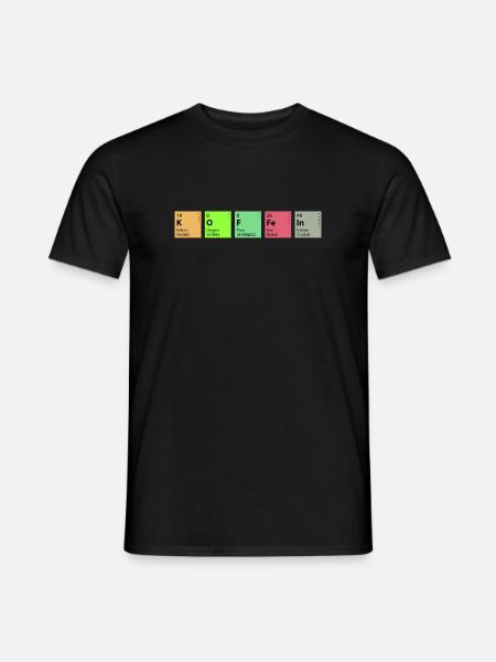 Chemistry Caffeine - Men's T-Shirt - black