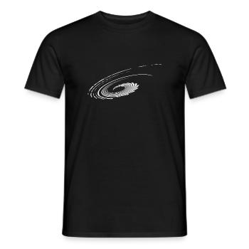 Plans géométriques Paraboles Ellipses Lignes - T-shirt homme - noir - Devant - AI Model Male 178 light (178cm)
