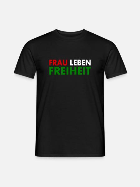 Frau leben freiheit - Männer T-Shirt - Schwarz