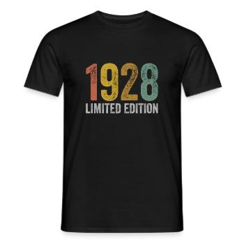 Jahrgang 1928 Limited Edition Geburtstag - Männer T-Shirt - Schwarz - Vorne - AI Model Male 178 light (178cm)
