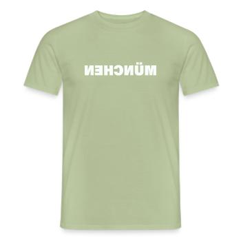 Munich - T-shirt homme - vert sauge - Devant - AI Model Male 178 light (178cm)