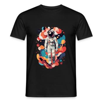 Astronaute - T-shirt homme - noir - Devant - AI Model Male 178 light (178cm)