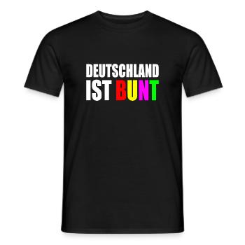 Deutschland ist bunt - Männer T-Shirt - Schwarz - Vorne - AI Model Male 178 light (178cm)