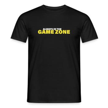 GAME ZONE - Männer T-Shirt - Schwarz - Vorne - AI Model Male 178 light (178cm)