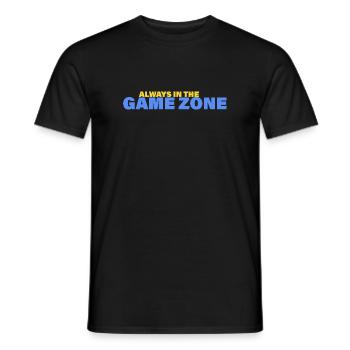 GAME ZONE - Men's T-Shirt - black - Front - AI Model Male 178 light (178cm)